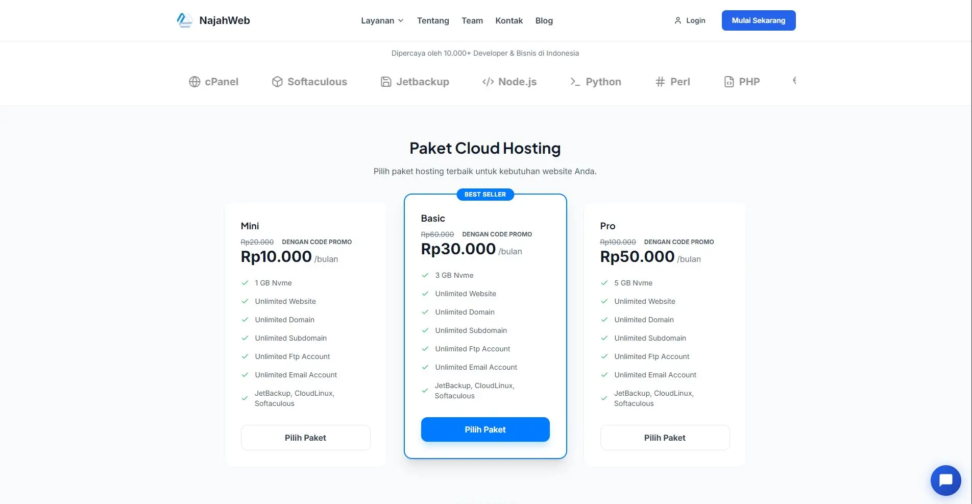 Promo Hosting Najahweb: Raih Diskon 50% dengan Kode BROMO!